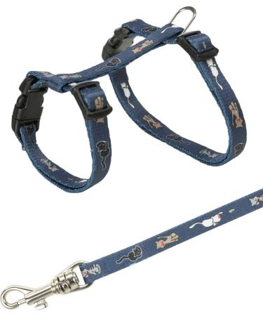Trixie 4144 Kitten Harness with Leash - Adjustable Nylon 21-33 cm Assorted Colors - Comfortable & Safe Pet Gear - Buy Online on GoSupps.com