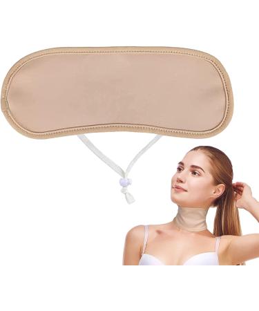 Adjustable Reusable Topical Pack - Leak Proof Castor Oil Neck Wrap for Men & Women (Khaki) - Perfect for Pain Relief & Comfort - Buy Online on GoSupps.com