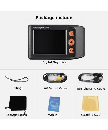 3.5 Portable Digital Magnifier - Low Vision Reading Aid, 2.25X Magnification, Multiple Color Modes - Buy Online on GoSupps.com