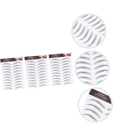 MAGICLULU 3 Sheets Waterproof Eyebrow Stickers Black Stickers Man Template Eyebrow Trimming Transfer Stickers - Buy Online on GoSupps.com