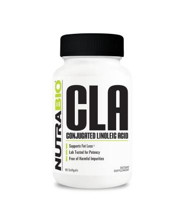 NutraBio CLA Conjugated Linoleic Acid Supplement 800mg 90 Softgels