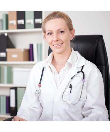 Buy Hicarer 6 Pieces Stethoscope Decorations & Charms - Bling Crystal & Round Charms for Nurses Doctors & Veterinarians - International Shipping Available - Buy Online on GoSupps.com