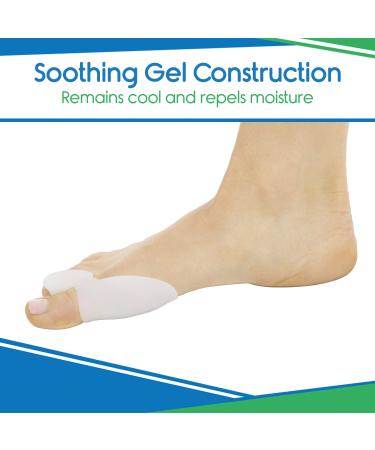 Vivesole Silicone Toe Separator for Bunions - Orthopedic Bunion Cushion and Straightener - 2 Pack - Buy Online on GoSupps.com