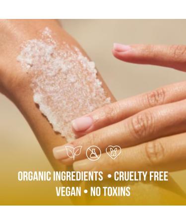Organic Banana Body Scrub | Moisturizing & Exfoliating Salt Scrub | Fights Stretch Marks & Fine Lines | Pure Skin Care Exfoliator - Buy Online on GoSupps.com