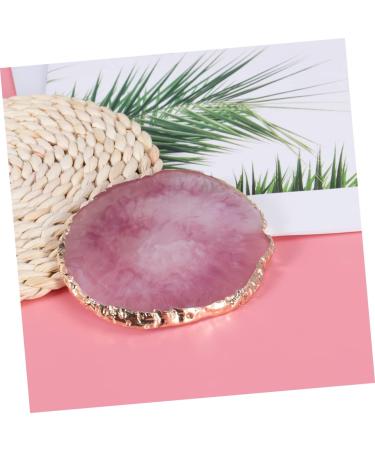 KALLORY Makeup Pallet Round Tray Nail Painting Tray Manicure Resin Palette Gel Finished Nail Art Nail Polish Medium Purple - Buy Online on GoSupps.com