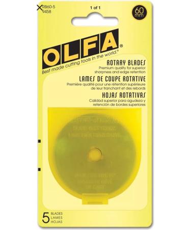 Olfa Rotary Blade Refill (5 per Package) - 60 Millimeters Standart - Buy Online on GoSupps.com