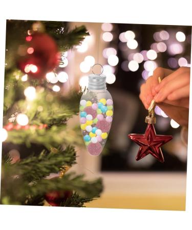 PRETYZOOM 24pcs Small Light Bulb Candy Bottle Ornament Plastic Containers Candy Packaging Bottle Party Bottle - Buy Online on GoSupps.com