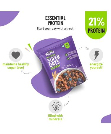 Alpi no Pre-Workout High Protein & Fiber Diet Super Combo - High Protein Super Oats Chocolate 1kg Natural Peanut Butter Crunch 1kg - Buy Online on GoSupps.com