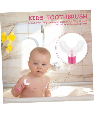 Fomiyes 2-Pack U-Shaped Child Toothbrush - Soft Bristle Mouth Cleaning Tool for Babies - Buy Online on GoSupps.com