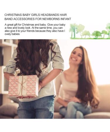 FRCOLOR 2pcs Christmas Baby Girl Headbands - Snowflake Bow-knot Hair Accessories for Infants and Toddlers - Buy Online on GoSupps.com