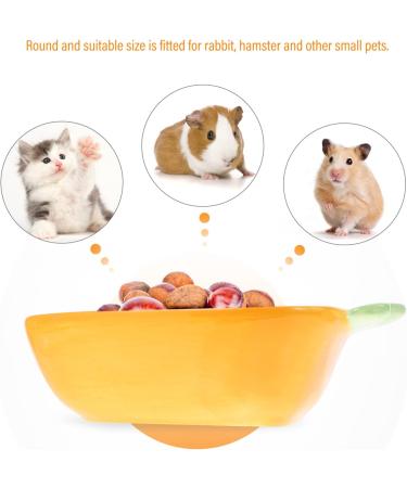 ULTECHNOVO Ceramic Carrot Food Bowl for Small Animals - Hamster Feeding Bowl - Buy Online on GoSupps.com