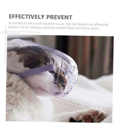 BESPORTBLE 3pcs Cat Muzzle Basket Muzzle for Dogs Kitten Mask Transparent Muzzle Hood Bubble Muzzle Pp - Buy Online on GoSupps.com
