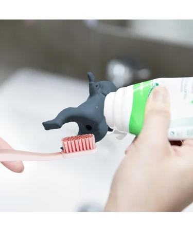 Lambo Toothpaste Cap Dispenser Funny | Pump Lid Squeezer with Fun President's Toothpaste Tube Squeezing Toothpaste Gadgets for Adult and Kids Grey - Buy Online on GoSupps.com