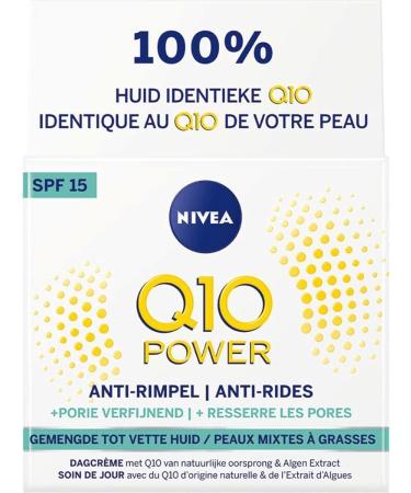 Beiersdorf NIVEA Q10 Power Antiwrinkle + firming porerefining day cream for youngerlooking skin day cream with SPF 15 50 ml
