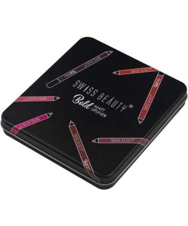 Swiss Beauty Bold Matte Lipliner Pencil 12 Multi Color (1.8g) Pack of 12