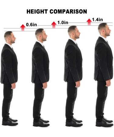 Ailaka Gel Height Increase Insoles - 2.5cm Heel Lifts for Men & Women - Large (2 Count) - Buy Online on GoSupps.com