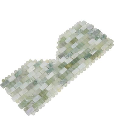 Verdant Touch Jadestone Eye Mask - Natural Facial Massage Device for Relaxation & Eye Care | Calms Tiredness & Reduces Stress - Buy Online on GoSupps.com