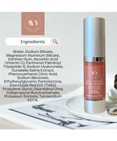 Buy Rapid Renewal Resilience Serum by AVY Self Love | Vitamin C & Hyaluronic Acid Anti-Aging Serum for Brightening Firming & Wrinkle Reduction - 5 fl oz - Buy Online on GoSupps.com