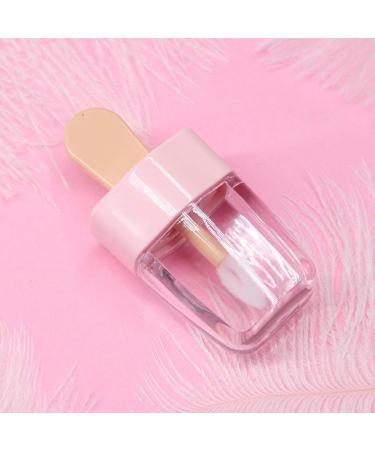Vailang Mini Lip Gloss Tube - 3.2x6.8 cm Sweet Ice Shape Pink Lid Rubber Inserts - Empty Lip Balm Container for Lipstick Samples - Buy Online on GoSupps.com