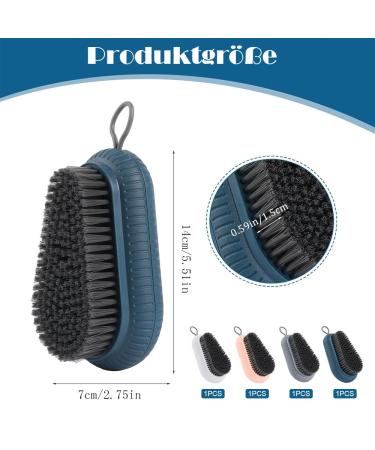 Hand Washing Brush Set 4 Nail & Cleaning Brushes with Hanging Rope in White Blue Gray & Pink | Ideal for Fingernail & Bathroom Sink Cleaning | International Shipping Available - Buy Online on GoSupps.com