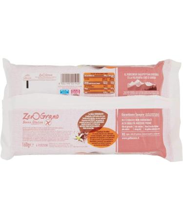  Galbusera Galbusera Zero Grano Frollini Cocoa with Vanilla Cream 160g Gluten Free 4 Snacks - Buy Online on GoSupps.com