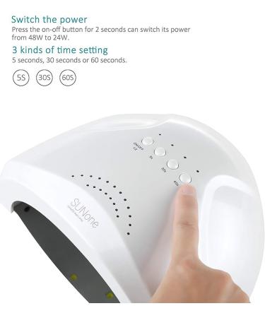 Vishine Gel Nail Polish Starter Kit - 48W LED Lamp, 6 Colors, Base & Top Coat Set - Nail Art Designs Manicure Tools - #05 Kit - Buy Online on GoSupps.com