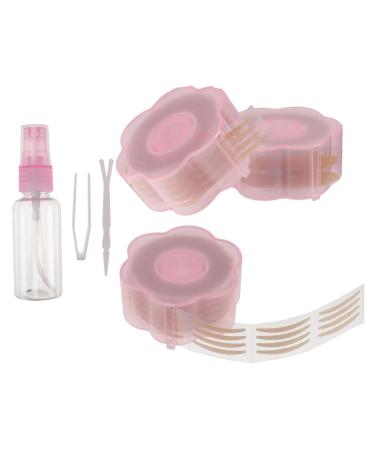 Housoutil 1 Set Double Eyelid Sticker Hooded Eyelid Lifter Natural Invisible Eyelid Tape Double Sided Eyelid Tape Waterproof Eyelid Tape Pink Lifting Belt Beautiful Eyes Double Eyelid Fiber