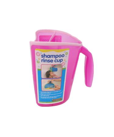 Kids Shampoo Rinse Cup | Tear-Free Baby Bath Pail | Pink Baby Rinser - 3 Color Options - Buy Online on GoSupps.com