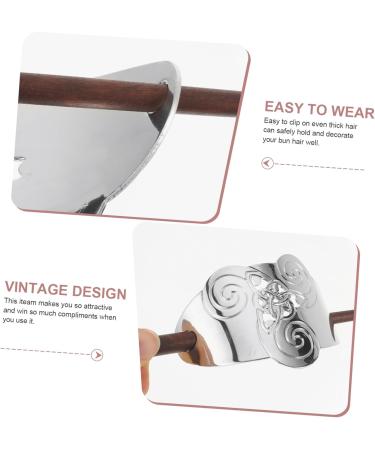 minkissy 1pc Hair Accessories Viking Hair Clip Antique Hair Stick Hair Slide with Stick Metal Bun Cage Viking Hair Pin Retro Hair Metal Hair Barrettes Bamboo Vintage Mother Bracket - Buy Online on GoSupps.com