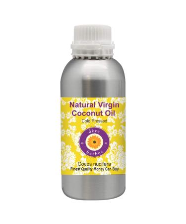 Deve Herbes Natural Virgin Coconut Oil (Cocos nucifera) Cold Pressed 630ml (21 oz)