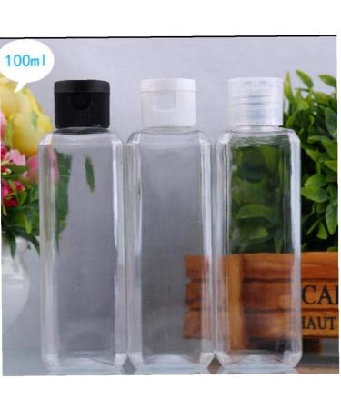 Clear Flip Top Cap Refillable Bottle Transparent Empty Makeup Liquid Cosmetic Container Random 100ml - Buy Online on GoSupps.com