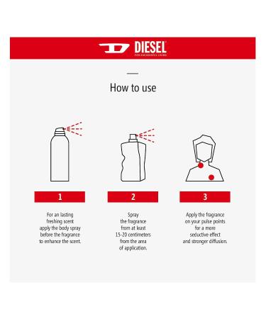 DIESEL Only The Brave Body Spray - Deodorizing All Over Scent - Buy Online on GoSupps.com