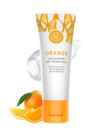 Orange Exfoliating Gel Scrub Face Body Skin Orange Exfoliating Gel Deep Cleansing Moisturizing Skin Repair Skin Barrier Orange Face Peeling Gel Natural Exfoliating Gel for all Skin Type