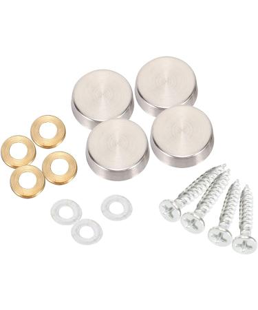 KVSERT 16 mm Stainless Steel Mirror Screw Cap (48 Pieces) - Buy Online on GoSupps.com
