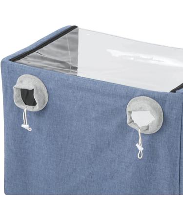Zwinner Pet Atomization Nest Wear Resistant Oxford Cloth Collapsible Cat Dog Oxygen Tent Professional Dog Nebulizer Machine Hands Free Portable ICU Pet Oxygen Therapy Cage 24.0x15.7x18.1in - Buy Online on GoSupps.com
