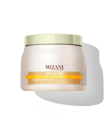 Mizani True Textures Moroccan Clay Steam Mask | Deeply Conditions & Nourishes | with Coconut Oil | for Curly Hair | 16.9 Fl Oz