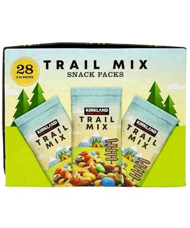 Kirkland Signature Trail Mix Snack Packs, 2 Ounce (Pack of 28)