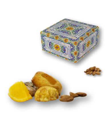 RAREZZE - Sicilian marzipan pastry with ORANGE, in a beautiful gift box (gr.400). RAREZZE: Sicilian delicacies, cannoli, cassate, nougats