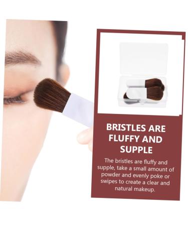Shop 1 Set Mini Makeup Brushes - Blush Brush & Bronzer for Cheeks | Travel-Friendly White Handle Makeup Tools - Buy Online on GoSupps.com