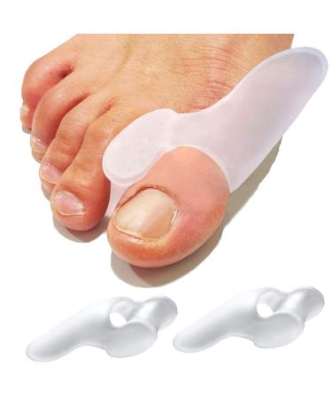 McVcoyh 8 pieces of toe bale cushions bale toe gel sign with spacers bale toe correction relief of pain in the large toe joint