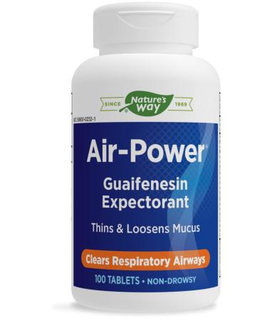 Enzymatic Therapy Air-Power Guaifenesin Expectorant 100 Tablets