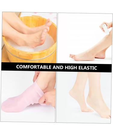 DOITOOL 2 Pairs Sock Beauty Care Moisturizing Tableware Sucker Oil Reusable Spa Soften Moisture Booties for Women Skin Protect Soles Nourishing Women s Women's Pink Sebs Silicone Gel Foot - Buy Online on GoSupps.com