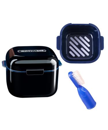 Prosthesis box prosthesis box denture box with filter and finger toothbrush portable container for false teeth braces storage box for storage and the soaking denture - Buy Online on GoSupps.com