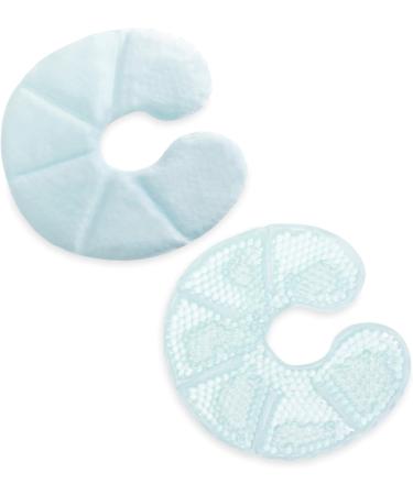 Navaris Thermo Pads Chest Pillow Set - 2 Gel Pearl Cooling & Heating Pillows for Breastfeeding - Reusable Warm Cold Compress - Blue - Buy Online on GoSupps.com