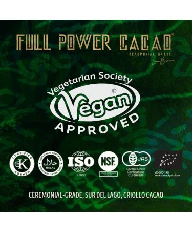 CACAO FULL POWER - Cacao de Grade C r moniel 100g - Cacao Premium Cru & Pur de Grade C r moniel pour des Rituels R confortants et des Voyages de Gu rison Vu dans Dragon's Den - Locaux au Venezuela 100 g (Lot de 1) - Buy Online on GoSupps.com