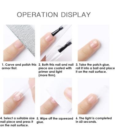 Nail Rhinestone Glue Press on Nails Tips Solid Patch Gel Glue Manicure Gel Glue 10g nail tips gel glue - Buy Online on GoSupps.com