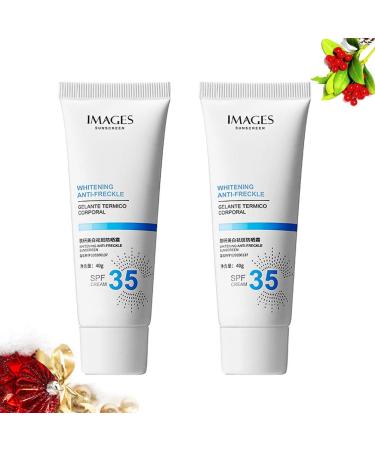 Lurrose 2PCs Moisturizing Sunscreen SPF 35 - Whitening Anti-Summer Facial Lotion for Dry & Sensitive Skin - Ideal for Summer Trips - Buy Online on GoSupps.com
