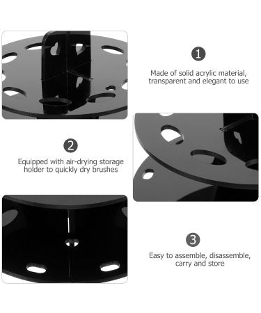 Buy Makeup Brush Display Stand & Toothbrush Holder - Drying Rack & Storage Solution for Makeup Brushes - International Shipping Available - Buy Online on GoSupps.com