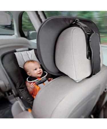 Munchkin Baby In-Sight Car Mirror - Extra Large Wide-Angle Reflection for Superior View of Baby, Black - Buy Online on GoSupps.com