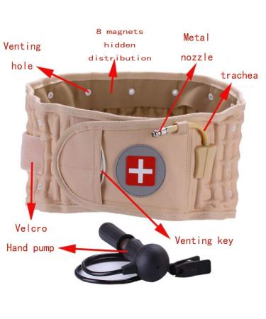Decompression Back Belt for Lower Back Pain Relief | Spinal Traction & Support for 29-51 Inch Waist - Buy Online on GoSupps.com